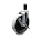 Service Caster 5 Inch Thermoplastic Rubber Wheel 1-1/2 Inch Expanding Stem Caster with Brake SCC-EX05S510-TPRS-SLB-112 - alternate 1